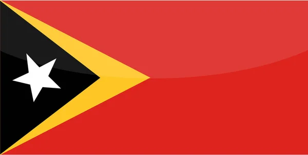Doğu Timor Bayrağı Çizildi Abd Doları Çizildi — Stok Vektör