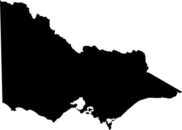 Avusturalya Vektör Haritası Victori — Stok Vektör