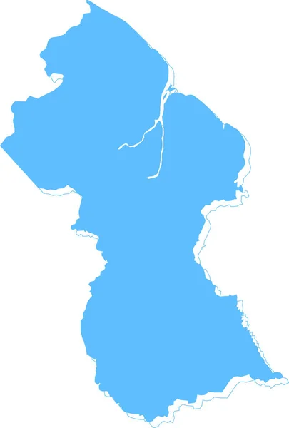 Mappa Dei Paesi Bassi Blu Evidenziato — Vettoriale Stock
