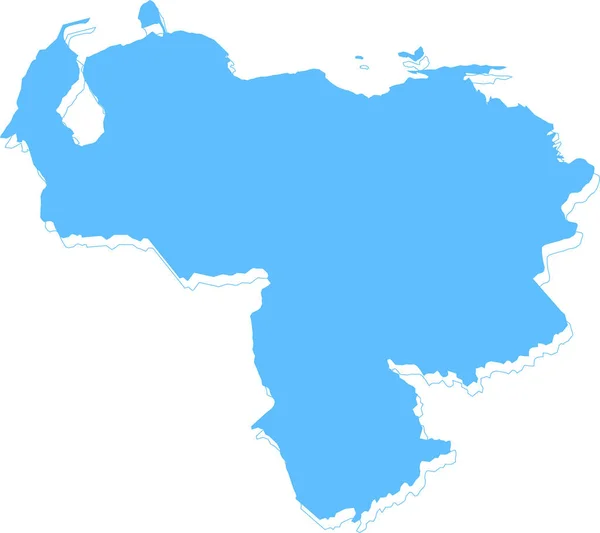 Peta Argentina Berwarna Biru - Stok Vektor
