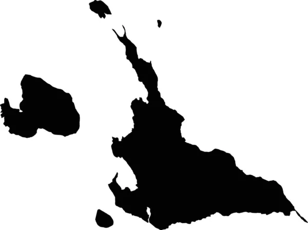 Peta Australia Pada Latar Belakang Putih - Stok Vektor