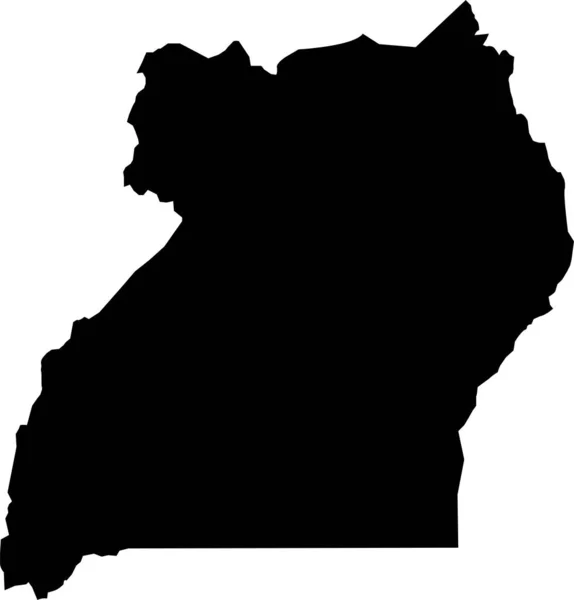Mappa Del Paese Del Senegal — Vettoriale Stock
