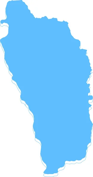 Romanya Haritası Mavi Renkte — Stok Vektör