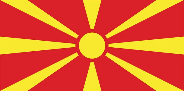 Macedónia Zászlaja — Stock Vector