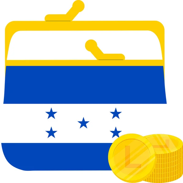 Monedas Venezuela Bandera Sobre Fondo Blanco — Vector de stock