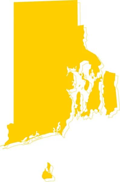 Carte Rhode Island — Image vectorielle