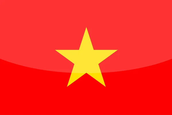 Bandera Vietnam Dibujada Mano Moneda Dong Vietnamita Dibujada Mano — Vector de stock