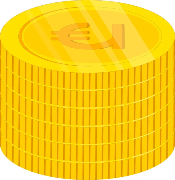 Moneta Oro Oro — Vettoriale Stock