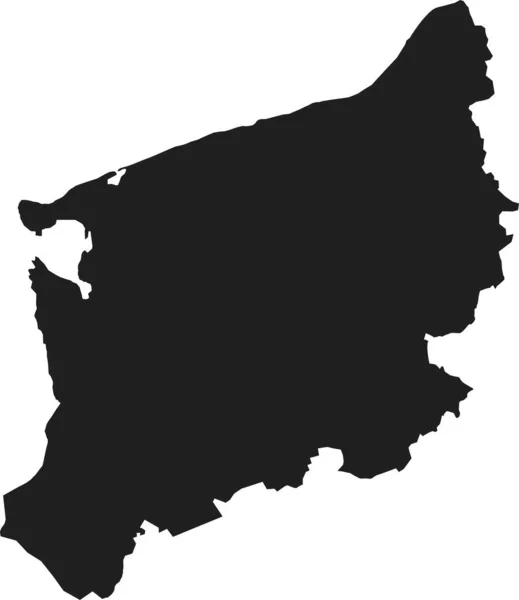 Mappa Spagna Stile Design Piatto Semplice Illustrazione — Vettoriale Stock