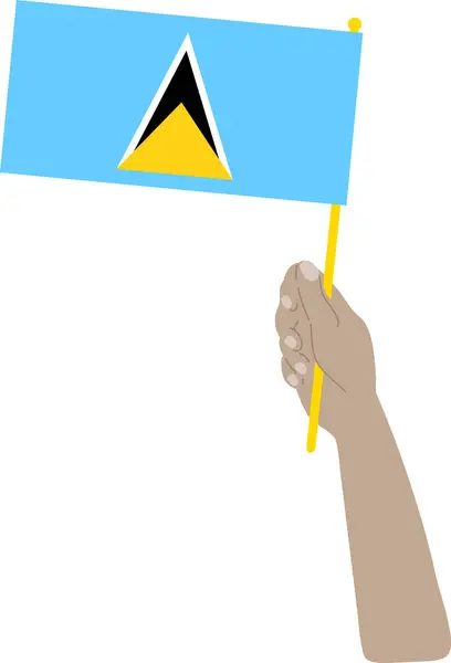 Bandera Mano Bahamas — Vector de stock