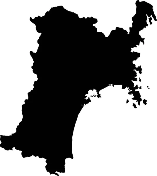 Carte Vectorielle Île Croatie — Image vectorielle
