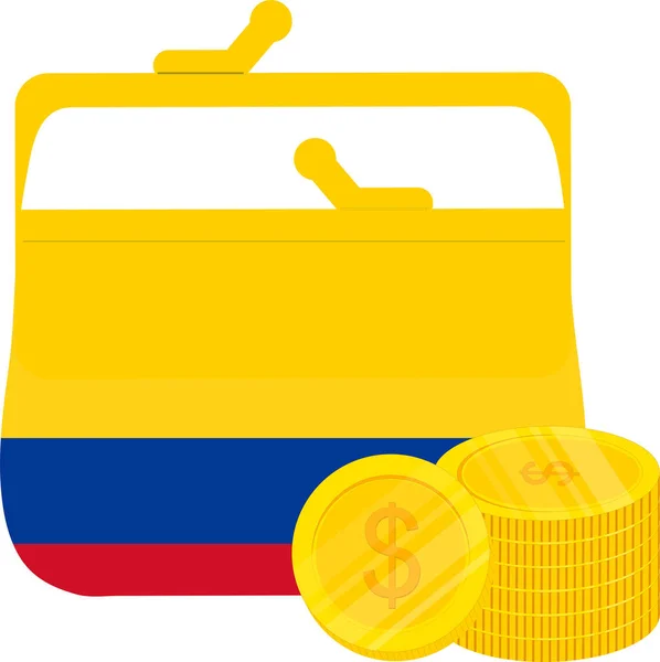 Venezuela Penningpåse Med Flagga — Stock vektor