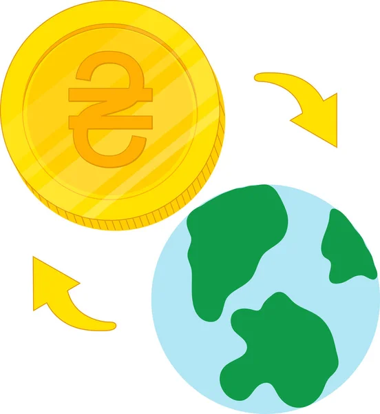 Global Economy Exchange Icons — Stock Vector