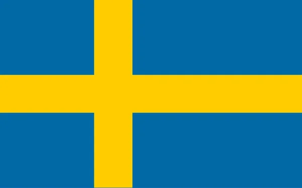 スウェーデン国旗ベクトル イラスト — ストックベクタ