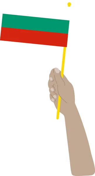 Флаг Литуании Руке — стоковый вектор