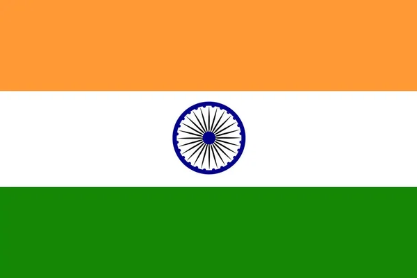 Bandera India India Ilustración Vectorial — Vector de stock