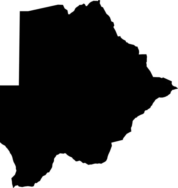 Silhouette Nera Del Paese Del Sud Del Texas Mappa Stato — Vettoriale Stock