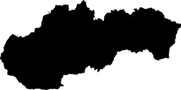 斯洛维亚地图矢量地图 手绘简约风格 — 图库矢量图片