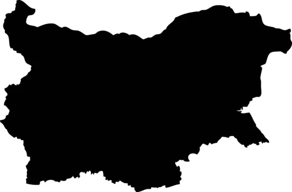 Mapa Bulgaria Mapa Mapa Vectorial Estilo Minimalismo Dibujado Mano — Vector de stock