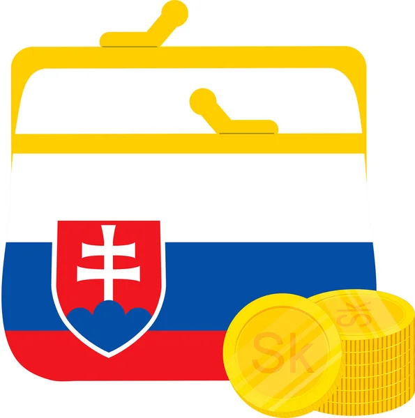 带有比特币的Slovenia标志 — 图库矢量图片