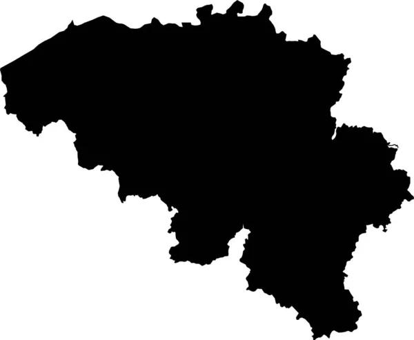 ヨーロッパのベルギーの地図ベクトル地図 手描きミニマリズムスタイル — ストックベクタ