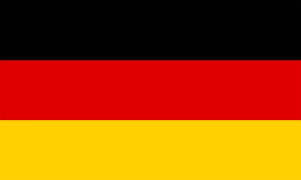 Deutschland Fahne Den Offiziellen Farben — Stockvektor