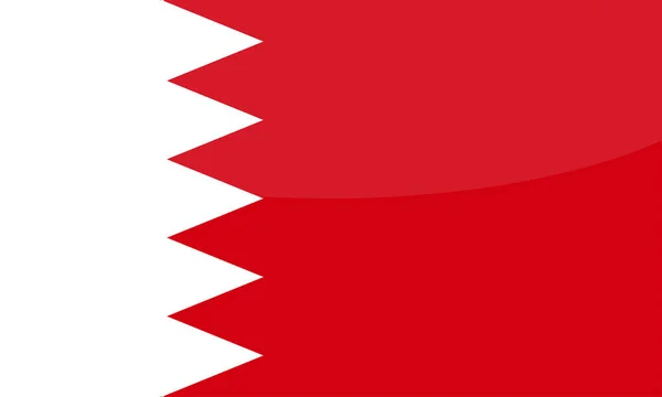 Bahrain Country Flag Illustrazione Vettoriale — Vettoriale Stock