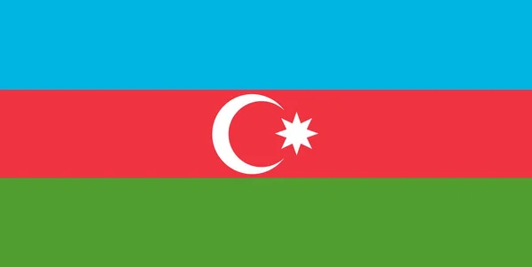 Vektor Vlajka Ázerbájdžánu — Stockový vektor