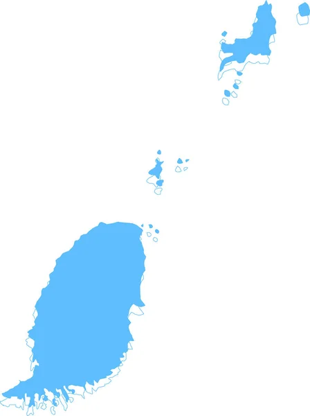 Karte Von Südkorea — Stockvektor