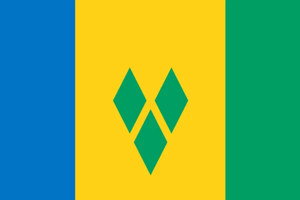 San Vicente Las Granadinas Dibujado Mano Dólar Del Caribe Oriental — Vector de stock