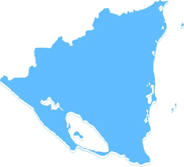 Peta Danau Baikal - Stok Vektor