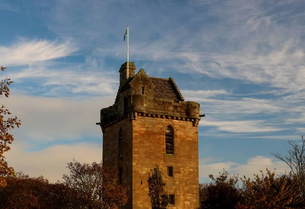 Ancient tower of St.John`s in the town of Ayr in Scotland