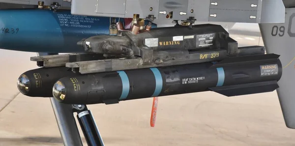 Tucson Usa March 2023 Pair Agm 114 Hellfire Missiles Mounted — Stock Photo, Image