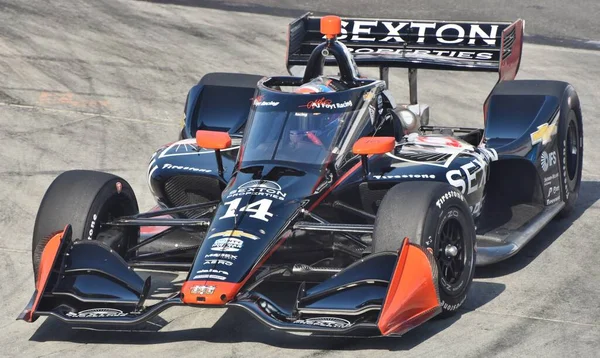 Long Beach Abril 2023 Santino Ferrucci Piloto Indycar Compite Gran — Foto de Stock