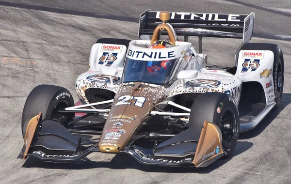 Long Beach Abril 2023 Rinus Veekay Piloto Indycar Compite Gran — Foto de Stock