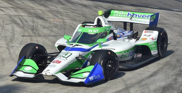 Long Beach April 2023 Indycar Driver Sting Ray Robb Competing — Stock Photo, Image