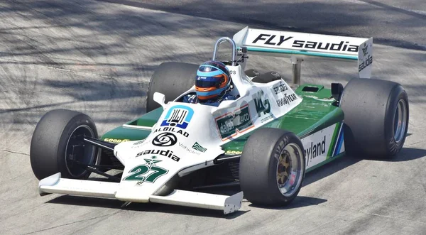 加利福尼亚州长滩 2023年4月15日 威廉姆斯Fw07在1980年F1赛季由艾伦 琼斯驾驶的长滩大奖赛 — 图库照片