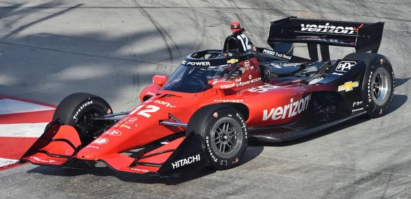 Long Beach Abril 2023 Power Piloto Indycar Compite Gran Premio — Foto de Stock