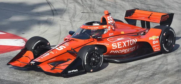 Long Beach April 2023 Indycar Driver Benjamin Pedersen Competing Long Royalty Free Stock Images