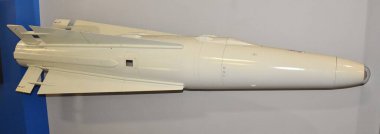 Valparaiso, FL, ABD - 13 Kasım 2024: ABD Hava Kuvvetleri AIM-26 Falcon Hughes tarafından havadan havaya atılan bir füzedir. Nükleer savaş başlığı olan tek güdümlü Amerikan hava-havaya füzesi..