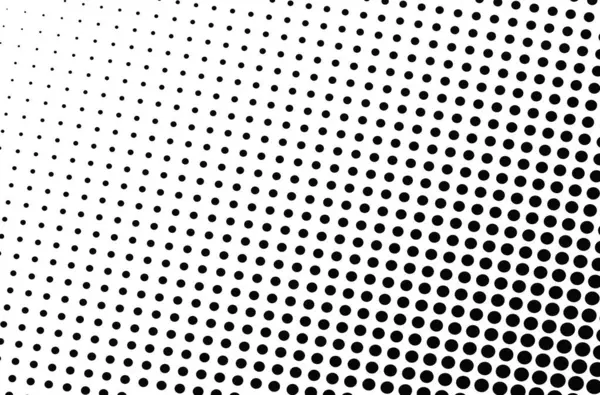 Black Dotted Circular Halftone Background Isolated White Background Vector Illustration Stock Vector