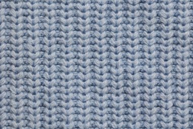 Mavi ışık örülmüş yün dokusu arkaplanı