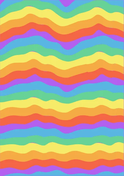 Cool Trendy Groovy Rainbow Y2K Vintage Abstract Texture — 스톡 사진