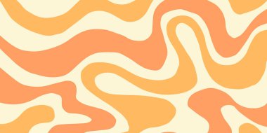 Havalı Moda Moda Şablonu. Soyut Geometrik Funky Arkaplanı. Retro Vintage Y2K Tekstil Vektörü Tasarımı