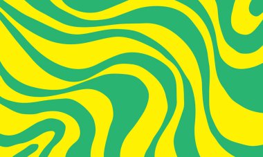 Havalı Moda Moda Şablonu. Soyut Geometrik Funky Arkaplanı. Retro Vintage Y2K Tekstil Vektörü Tasarımı