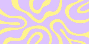 Havalı Soyut Psikedelik Arkaplan. Vektör Tasarımı Enfes Y2k dokusu. El Çizimi Trippy Arka Arkaplanı.