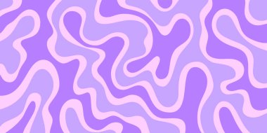 Havalı Soyut Psikedelik Arkaplan. Vektör Tasarımı Enfes Y2k dokusu. El Çizimi Trippy Arka Arkaplanı.