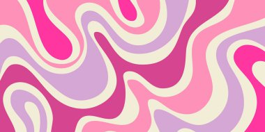 Soyut Dalgalı Geometrik Y2k Doku Vektörü Tasarımı. Havalı Moda Kıvrımlı Kıvrımlı Desen. Psikedelik Yolculuk Sıvı Renkli Arkaplan.