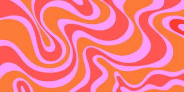 Soyut Dalgalı Geometrik Y2k Doku Vektörü Tasarımı. Havalı Moda Kıvrımlı Kıvrımlı Desen. Psikedelik Yolculuk Sıvı Renkli Arkaplan.