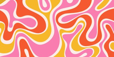 Soyut Psikedelik Harika Desen Sanatı. Y2k Trippy Doku Vektörü Tasarımı. Dalgalı Arkaplan.